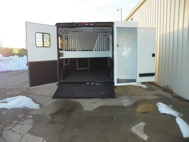 2022 Double D Reverse Slant 2 Horse Bumper Pull - Image 2