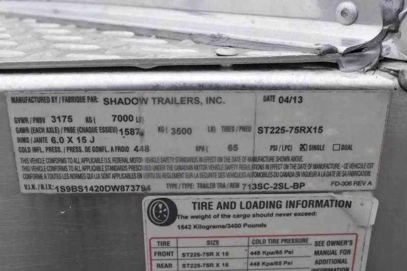 2013 Shadow 2HSL 2 Horse Trailer - Image 14