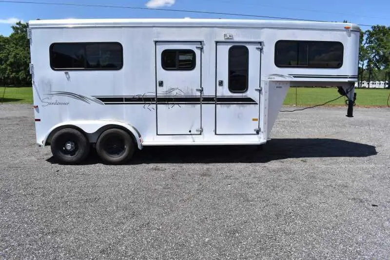 2000 Sundowner 7204GNST 2 Horse Trailer - Image 20