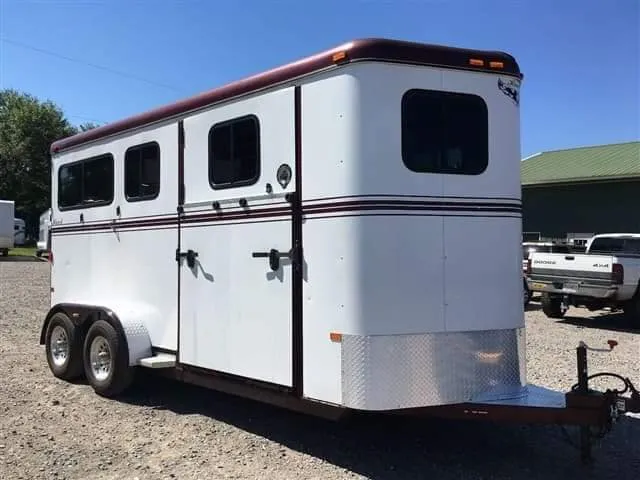 2007 Hawk 2 Horse Bumper Pull Side Ramp - Image 18