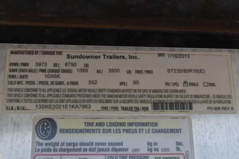 2014 Sundowner 2 Horse Gooseneck Trailer - Image 14