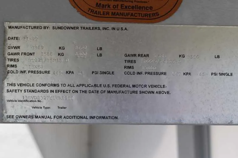 2000 Sundowner 7204GNST 2 Horse Trailer - Image 22