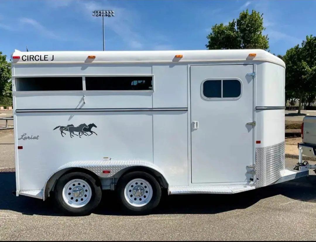 2007 Circle J 2 Horse Trailer Slant Load - Image 11
