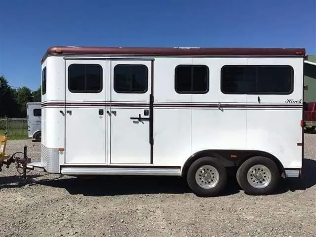 2007 Hawk 2 Horse Bumper Pull Side Ramp - Image 4