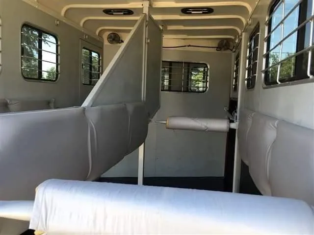 2007 Hawk 2 Horse Bumper Pull Side Ramp - Image 9