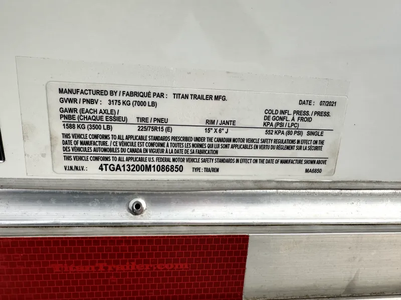 2021 Titan 2 Horse Trailer - Image 9