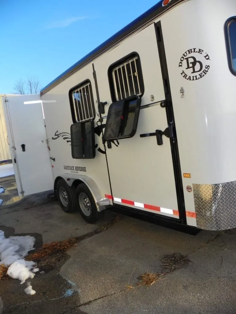 2022 Double D Reverse Slant 2 Horse Bumper Pull - Image 25