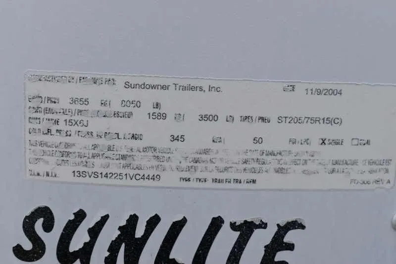 2005 Sundowner Sunlite 2 Horse Trailer - Image 11