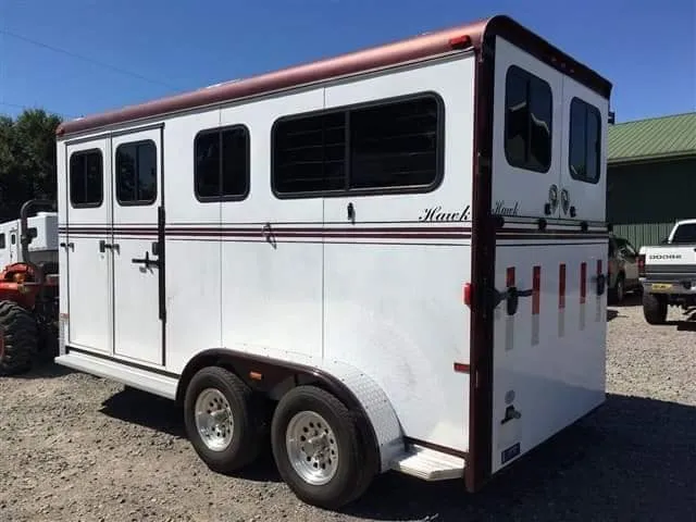 2007 Hawk 2 Horse Bumper Pull Side Ramp - Image 13