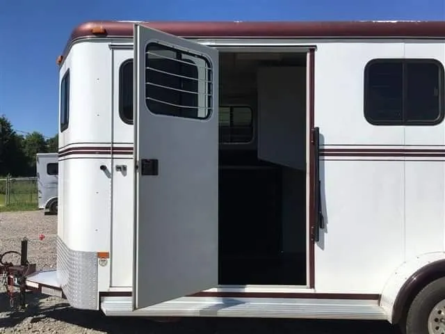 2007 Hawk 2 Horse Bumper Pull Side Ramp - Image 12