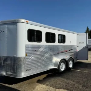 2008 Exiss Sport ES 30B 3 Horse Slant Horse Trailer