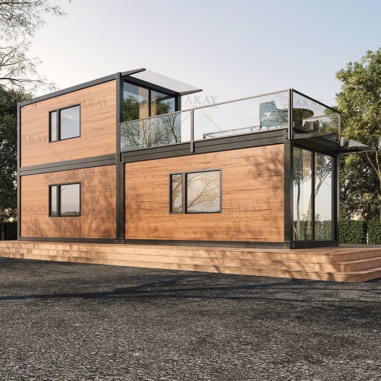 1BHK Duplex Prefab House with Rooftop Deck, Fully Furnished Modular Kitchen and Washroom Interiors, 592 sq. ft, Tiny House, Prefab Container House, Easy Setup - Image 3